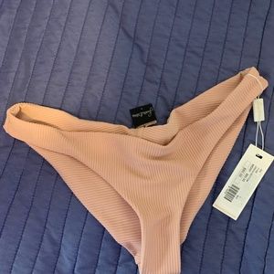 Frankies bikinis. Bottoms L nude dusty pink